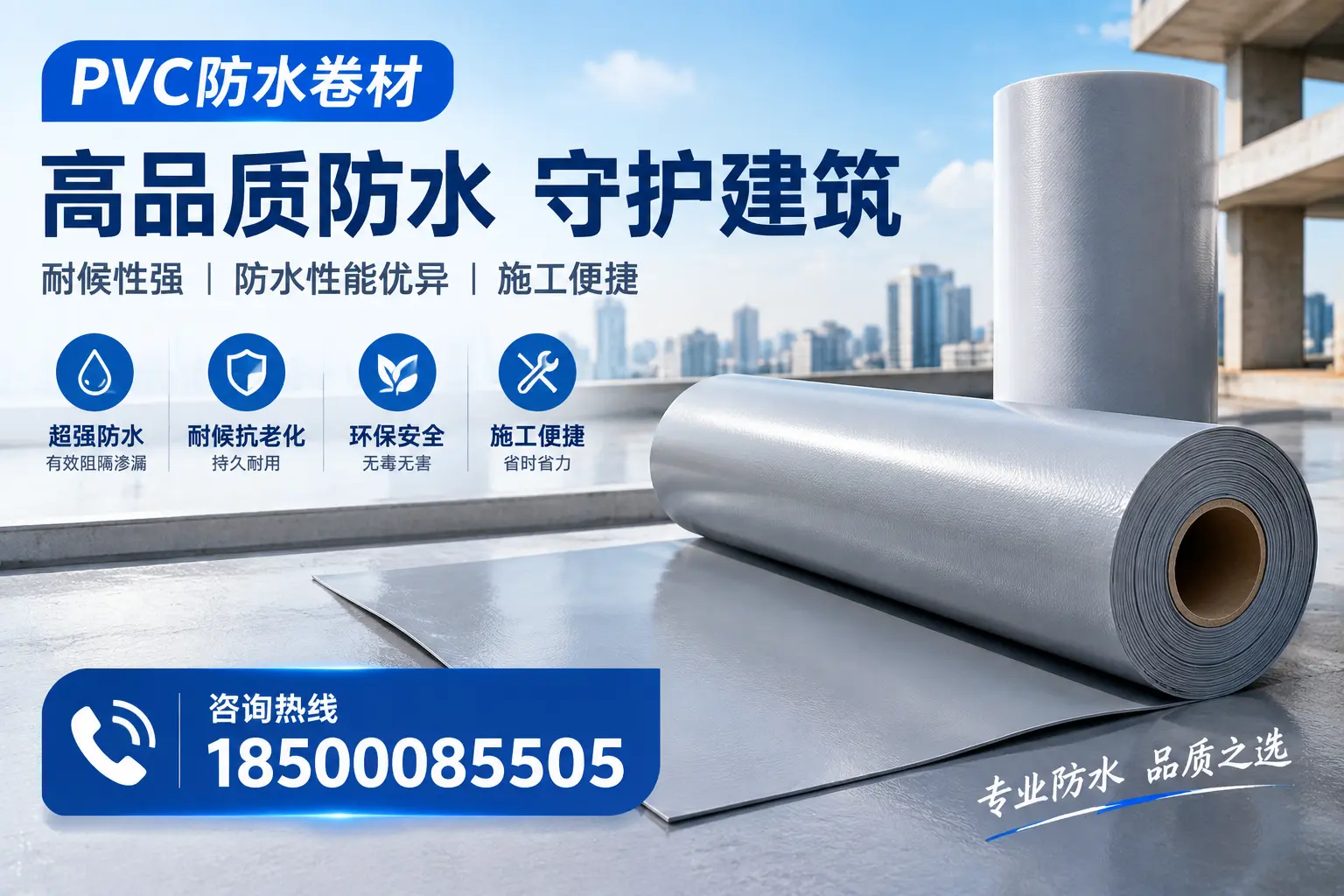PVC防水卷材的防水效果评测，适合大连的科学依据